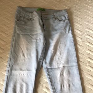 Light blue wax jeans